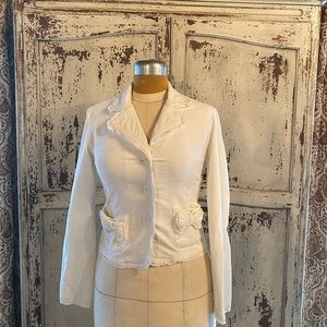 Corduroy White Jacket/Blazer